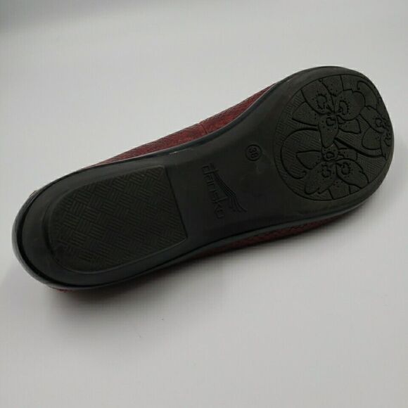 Dansko Womens Loafer Shoes Olivia Faux Snakeskin Leather Slip-On Loafer Size 38 - Picture 7 of 16